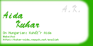 aida kuhar business card